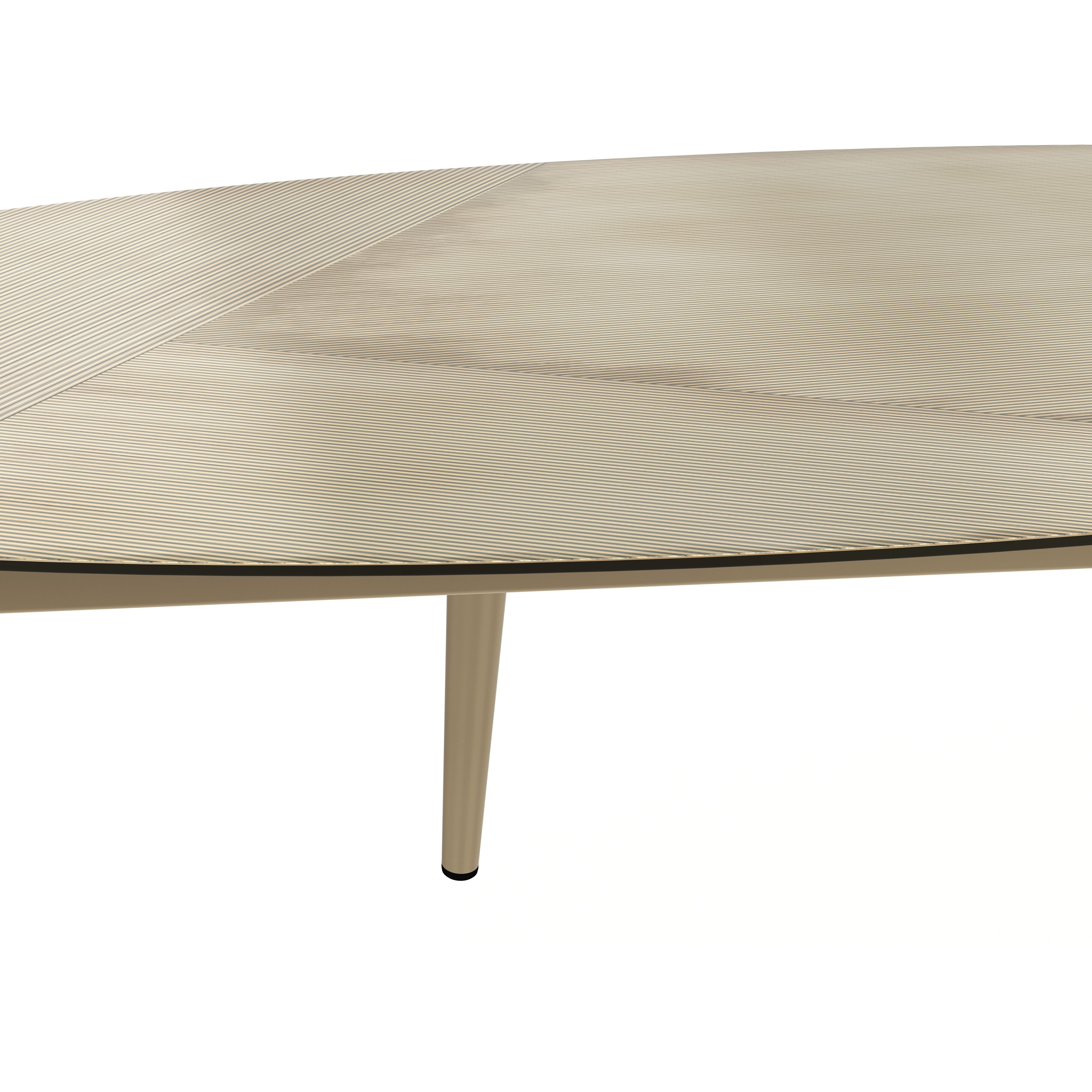 Tuner 54 X 25.75 inch White / Antique Brass Coffee Table
